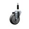 Service Caster 4'' SS Thermoplastic Rubber Wheel Swivel 7/8'' Expanding Stem Caster SCC-SSEX20S414-TPRB-78 - alternate 1